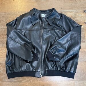 Princess Polly Midnight Black Leather Jacket